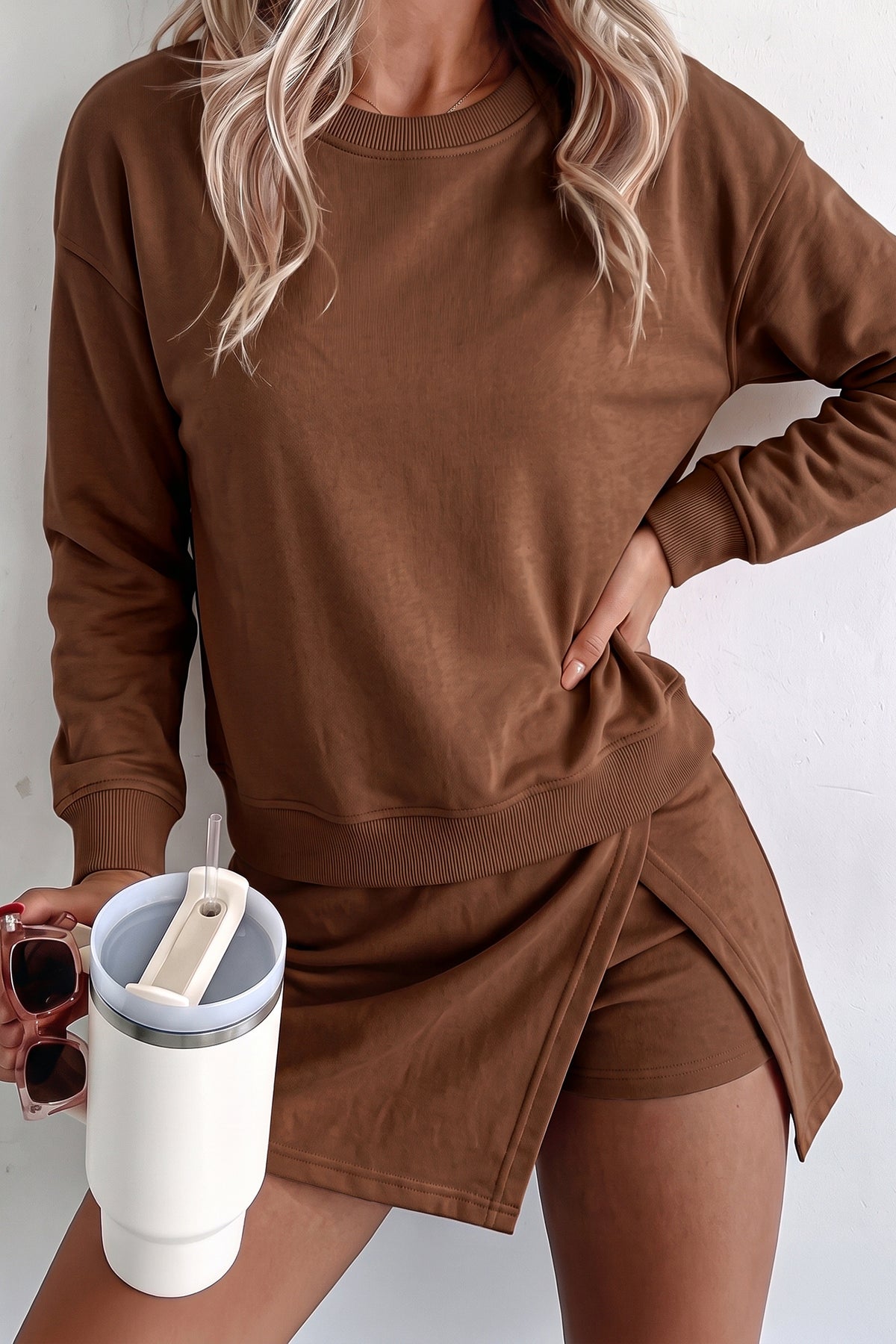 Long Sleeve Top w/ Skort Outfit