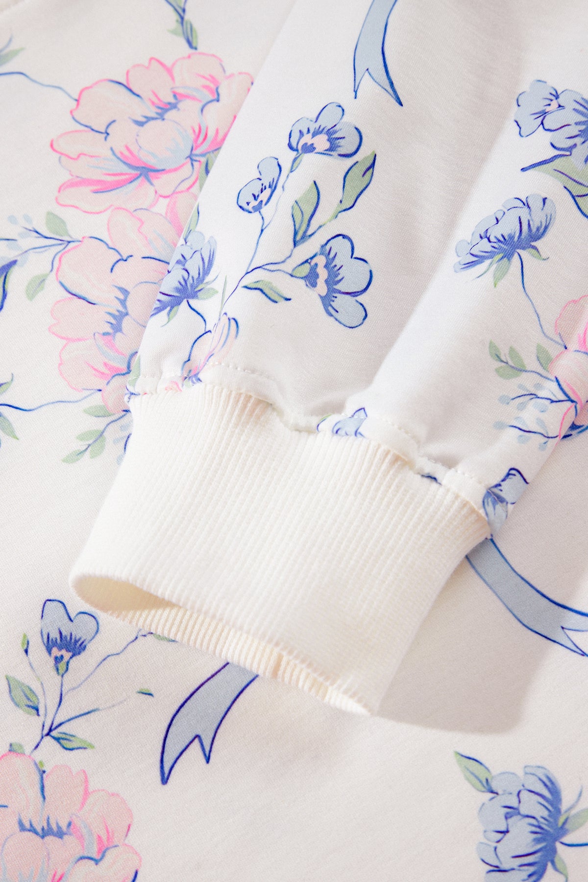 Floral Print Long Sleeve Top w/Skort Set