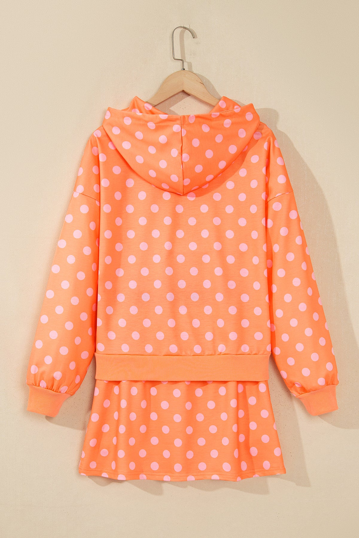 Polka Dot Long Sleeve Top w/Skort Set