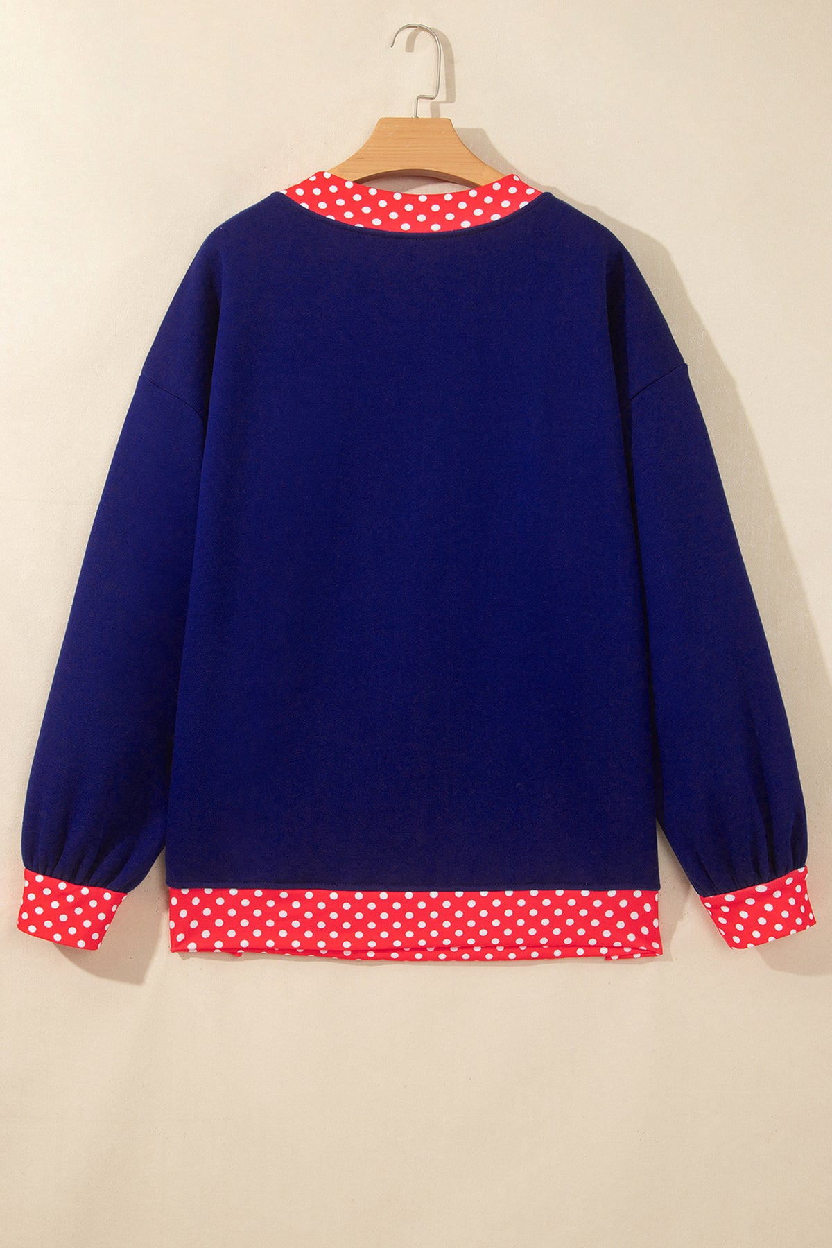 Polka Dot Oversized Sweatshirt