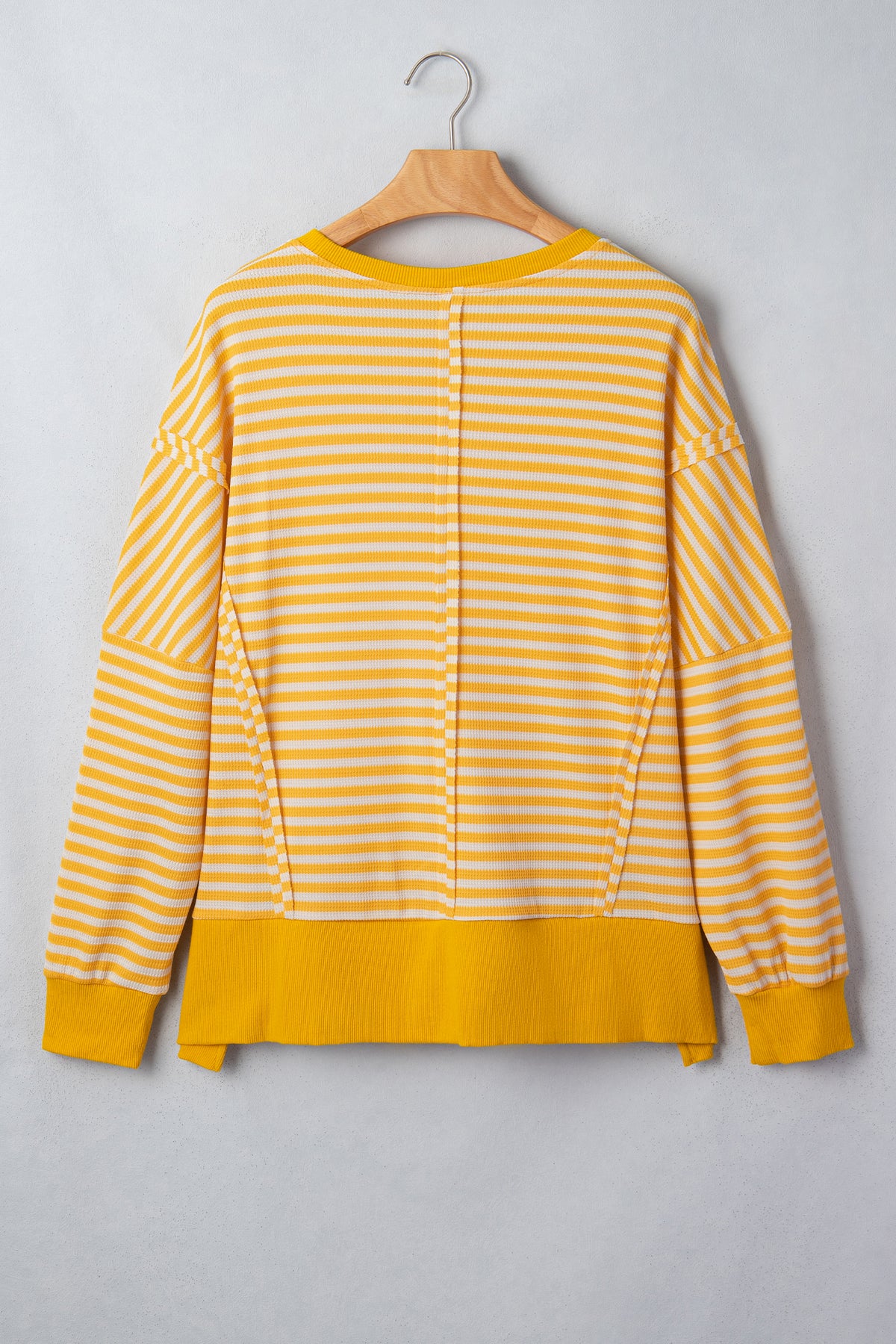 Stripe Knit Long Sleeve Top
