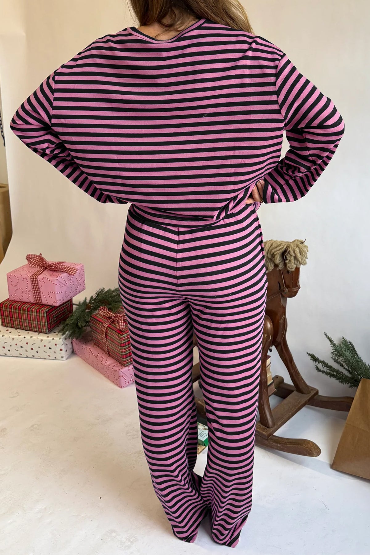 Striped Long Sleeve 2pc Set