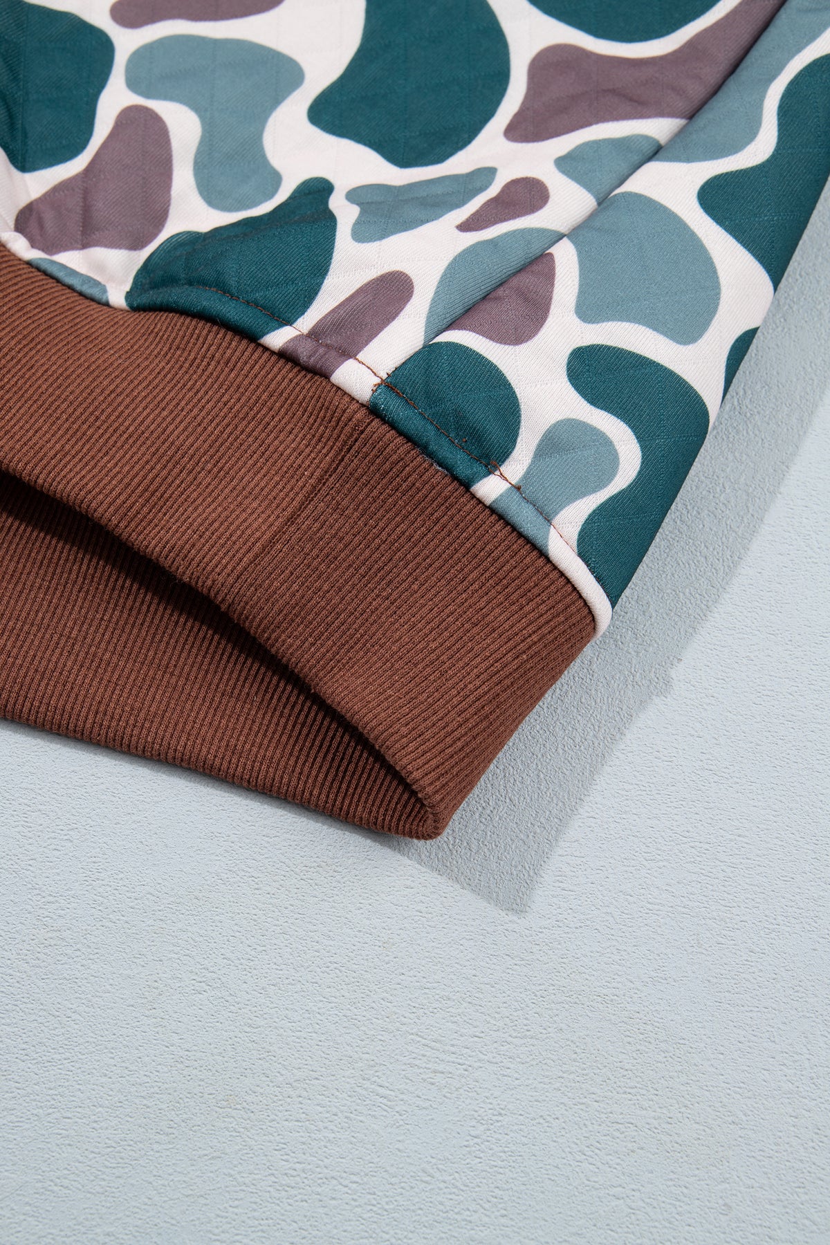 Camouflage Button Pullover