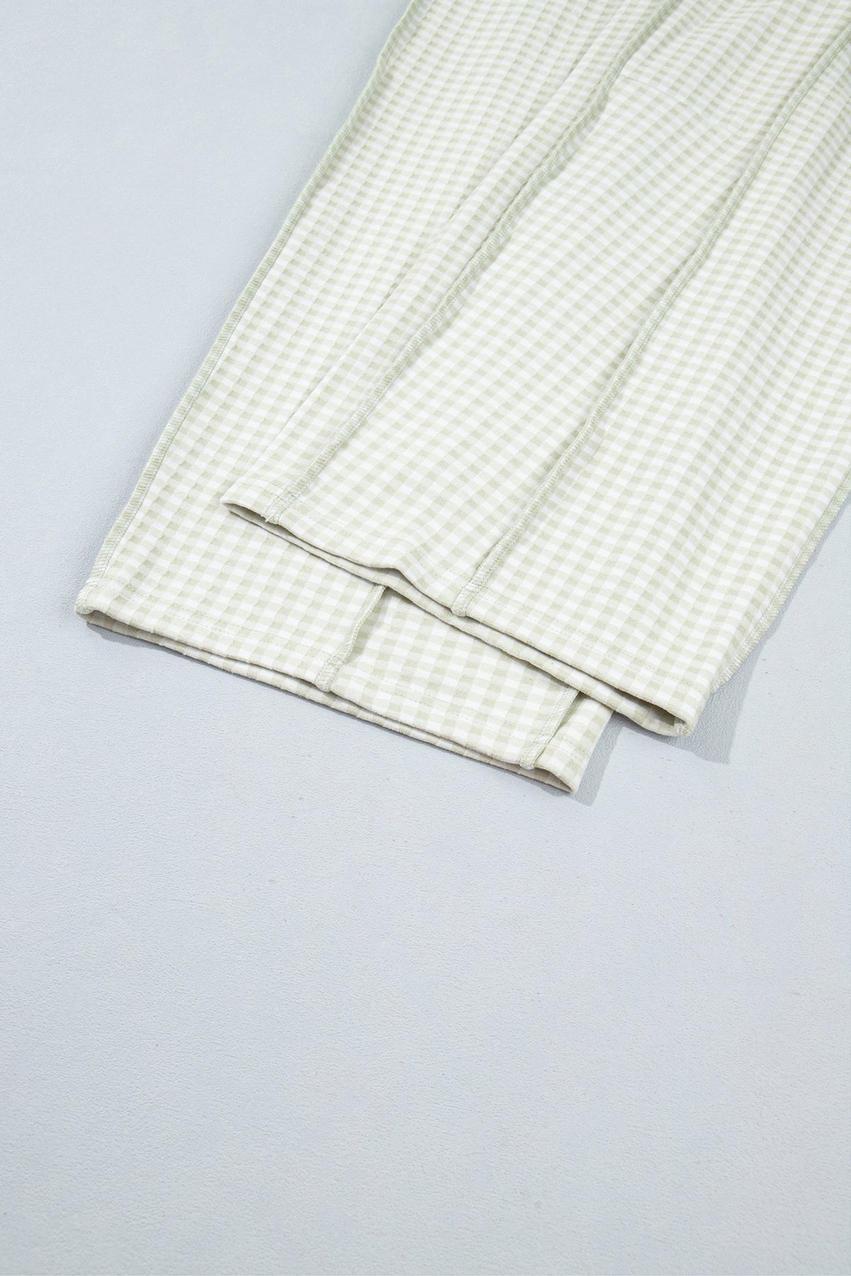 Plaid Drawstring Pants