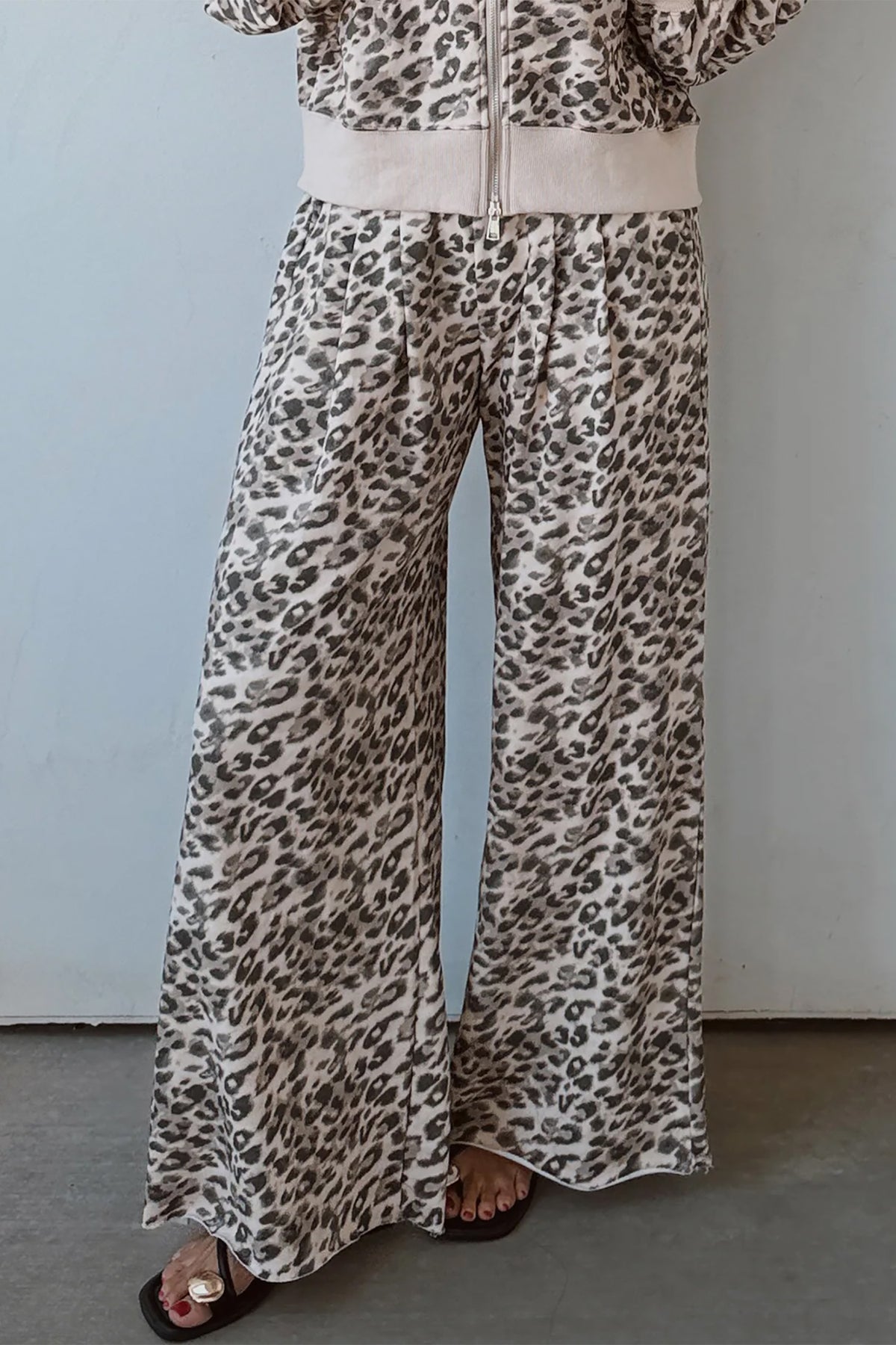 Leopard Print Full Length Pants