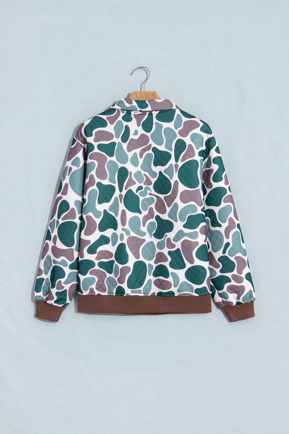 Camouflage Button Pullover
