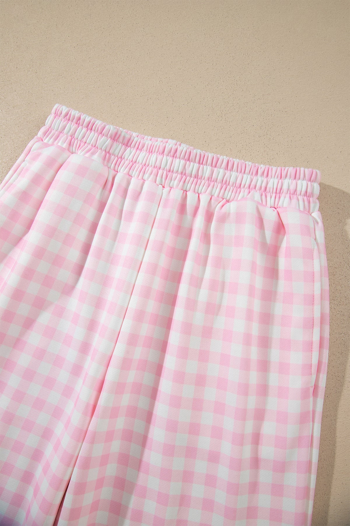 Plaid Long Sleeve Pant Set