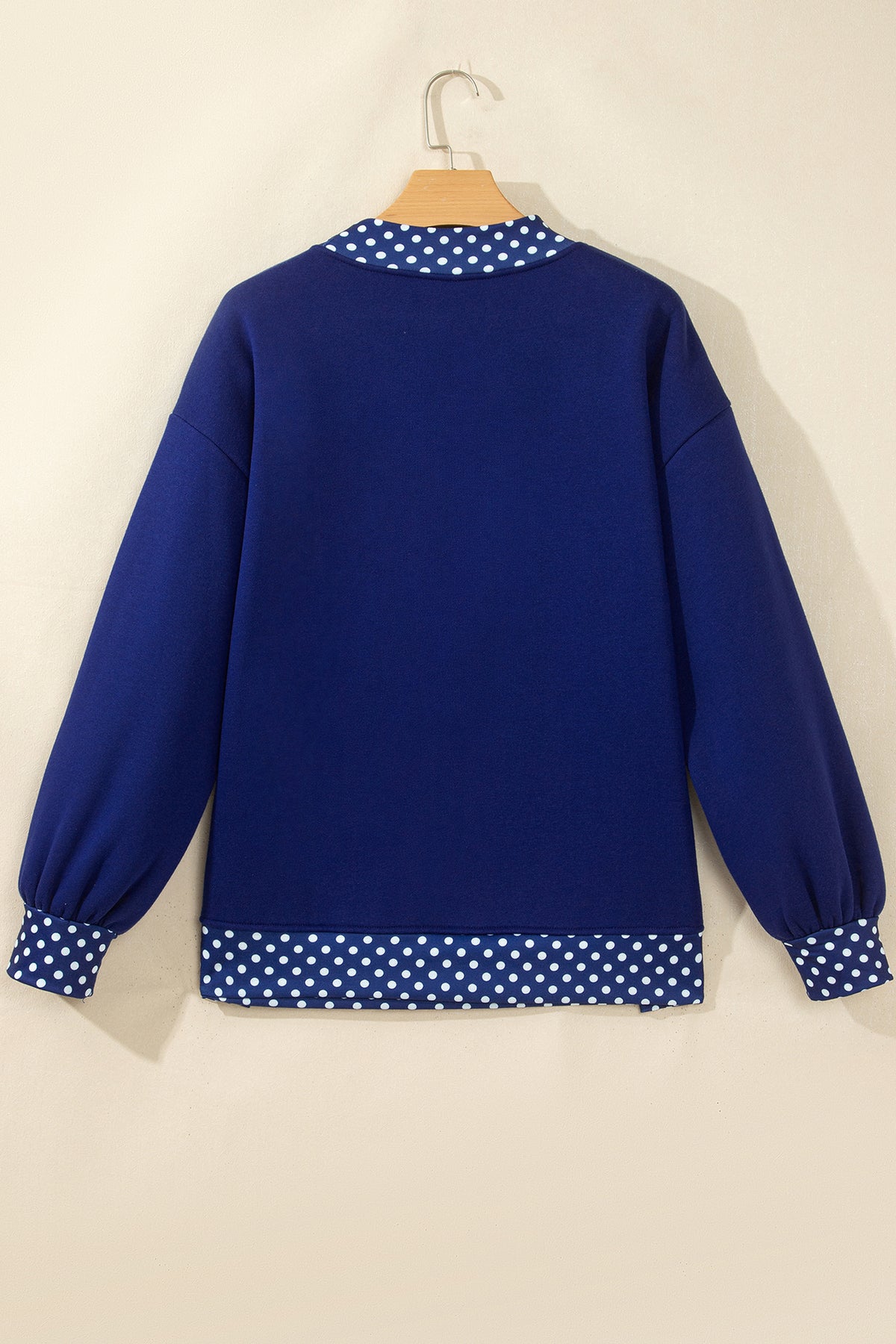 Polka Dot Oversized Sweatshirt