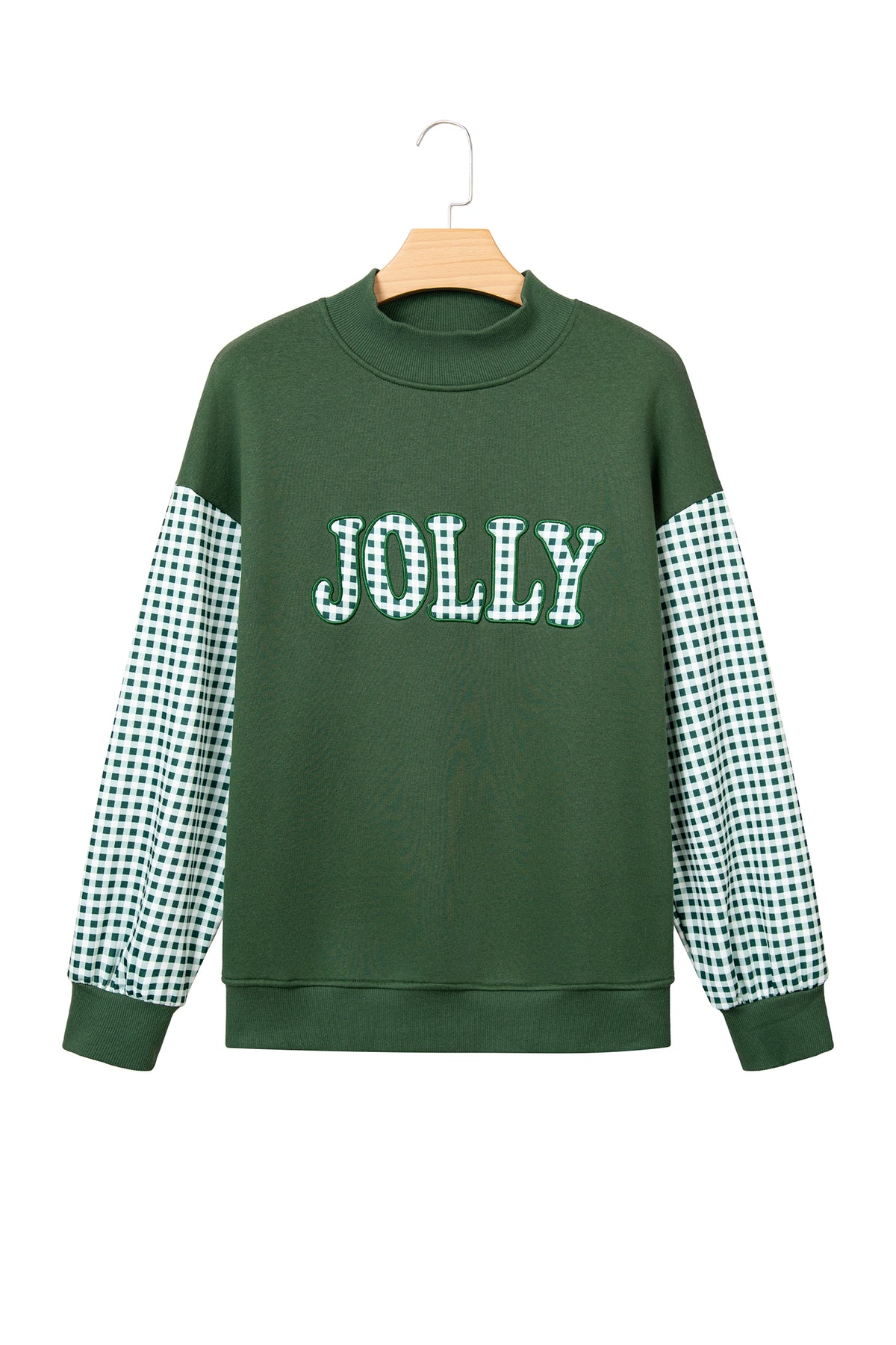 Plaid Oversized Pullover Sweatshirt