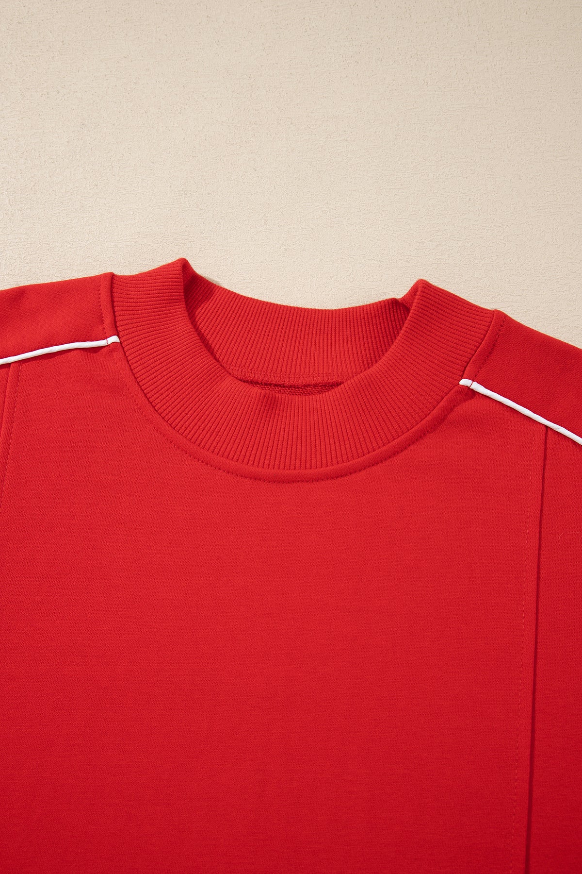 Red Long Sleeve Regular Fit Sweatshirt