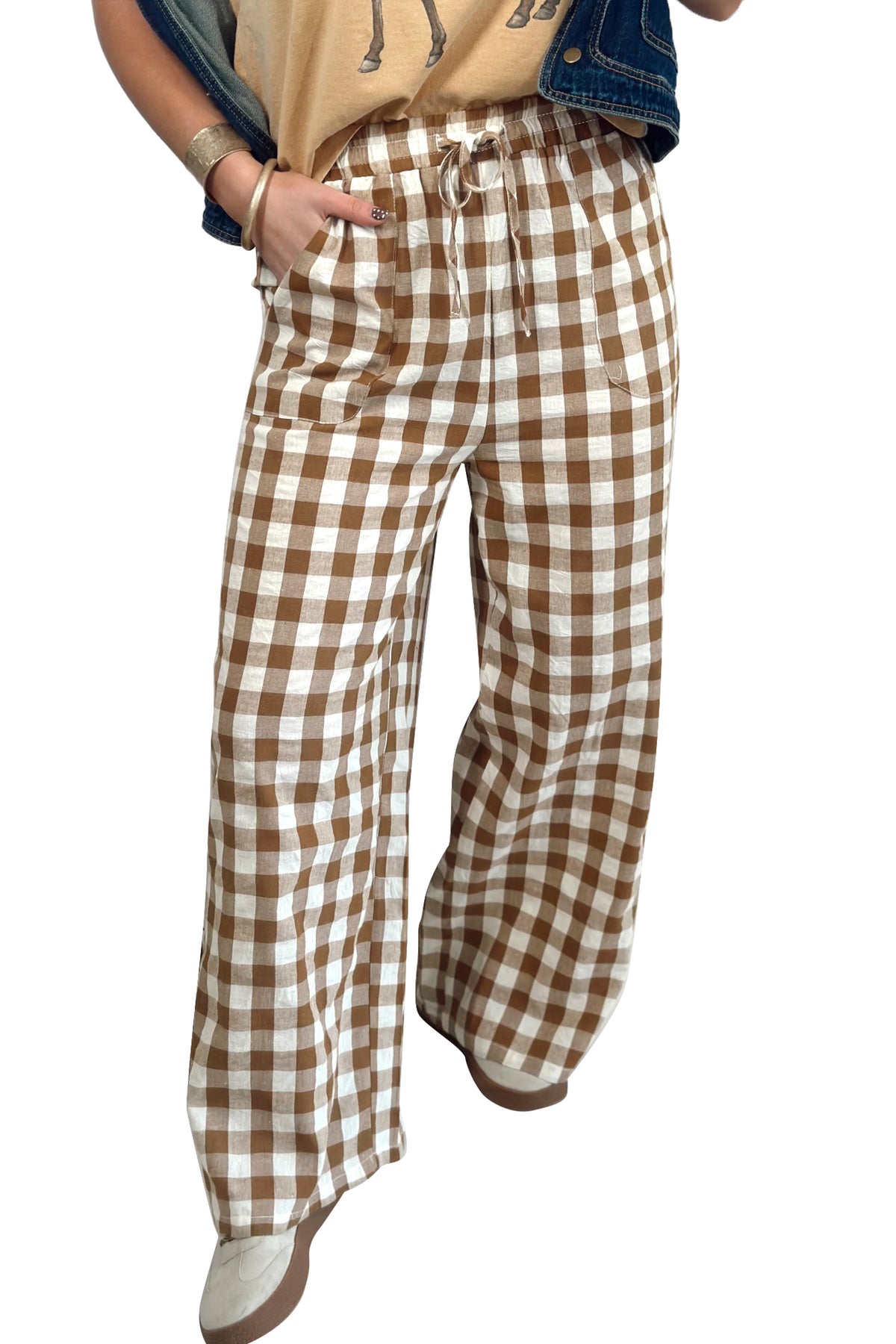Gingham Plaid Pants