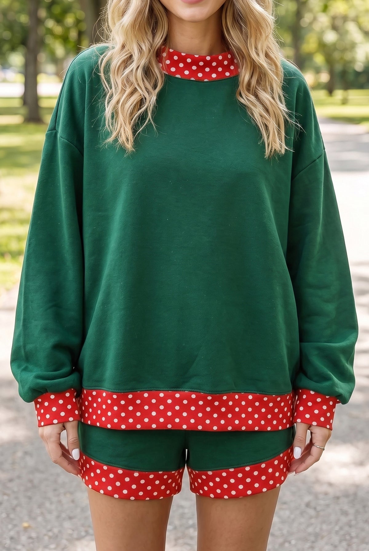 Gingham Pullover w/ Short Set
