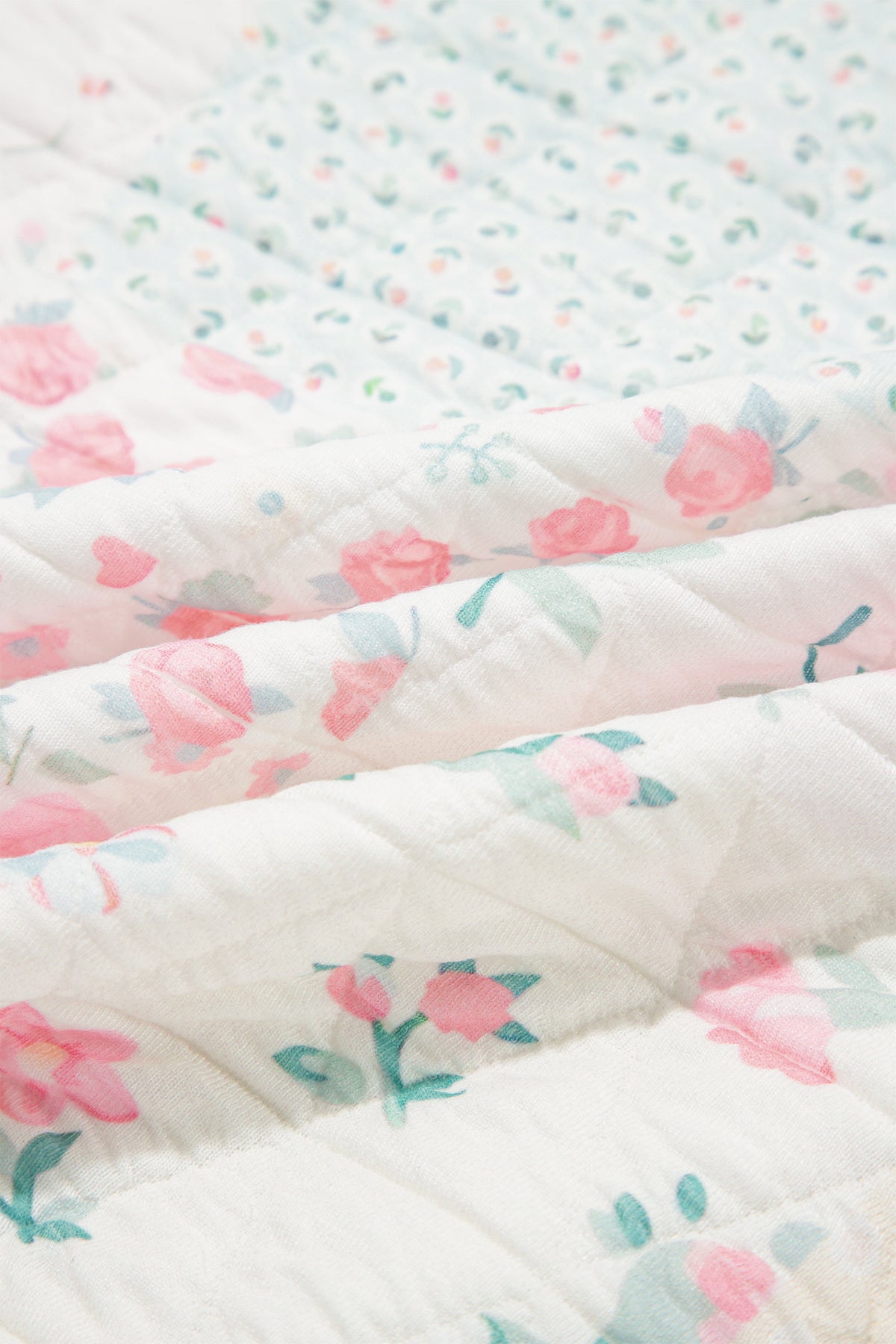 Floral Quilted Long Sleeve Sweatshirt