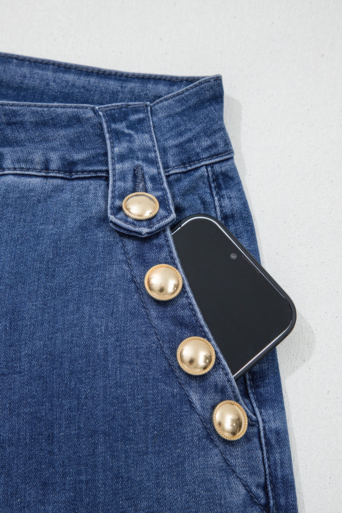 Ashleigh Rolled Edge Flare Leg Jeans