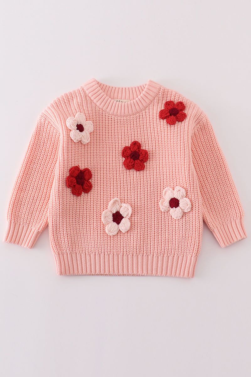 Floral Hand Embroidered Sweater