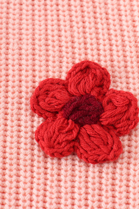 Floral Hand Embroidered Sweater