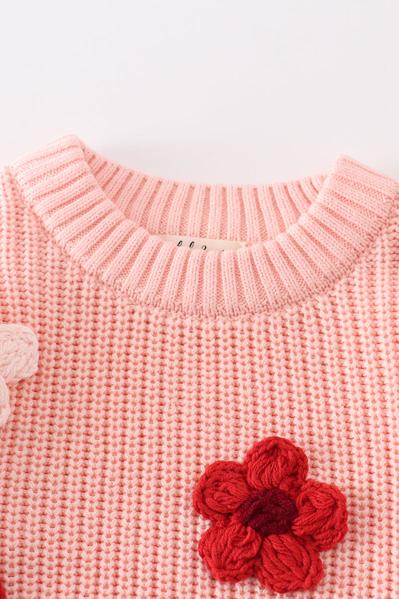Floral Hand Embroidered Sweater