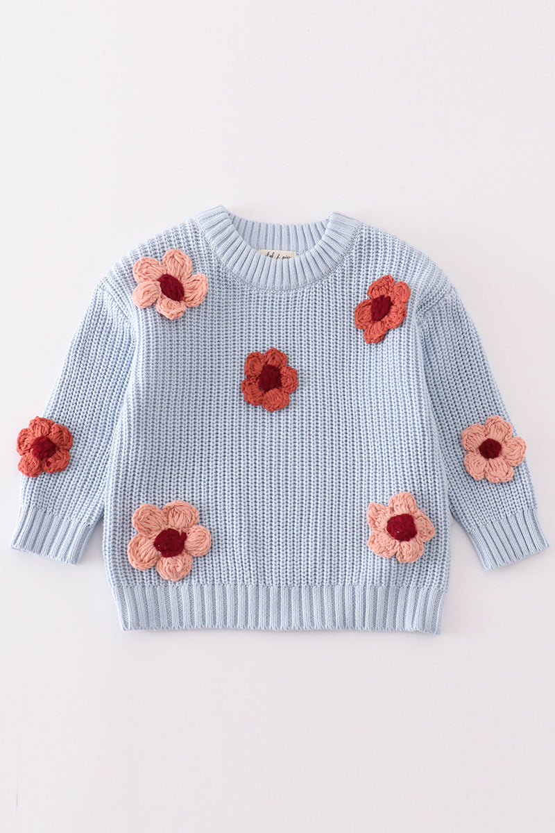 Floral Hand Embroidered Sweater