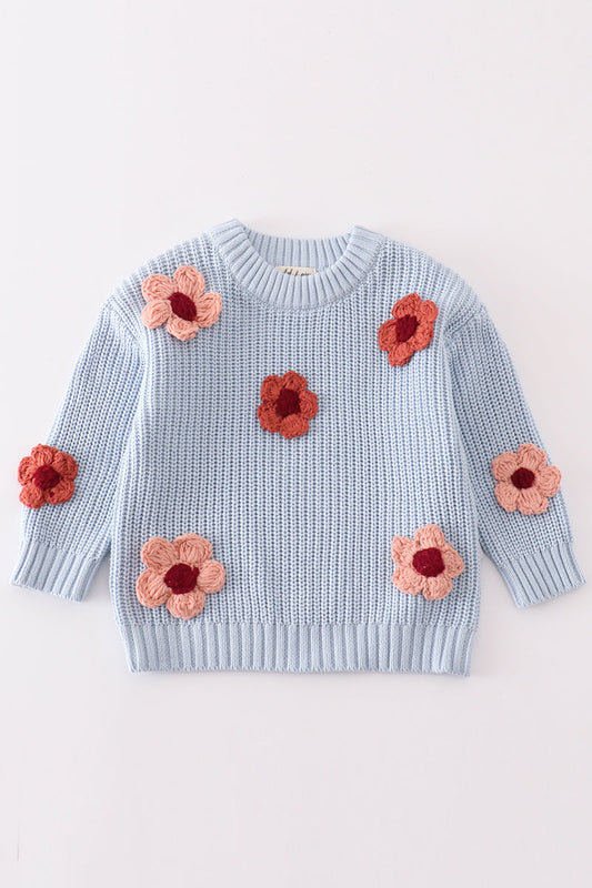 Floral Hand Embroidered Sweater