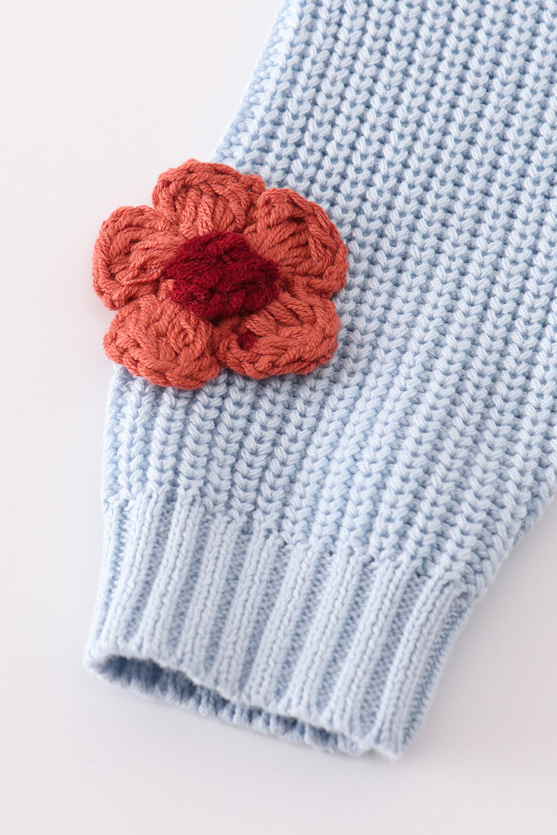 Floral Hand Embroidered Sweater