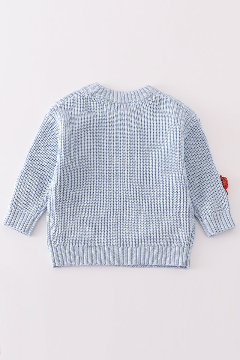 Floral Hand Embroidered Sweater