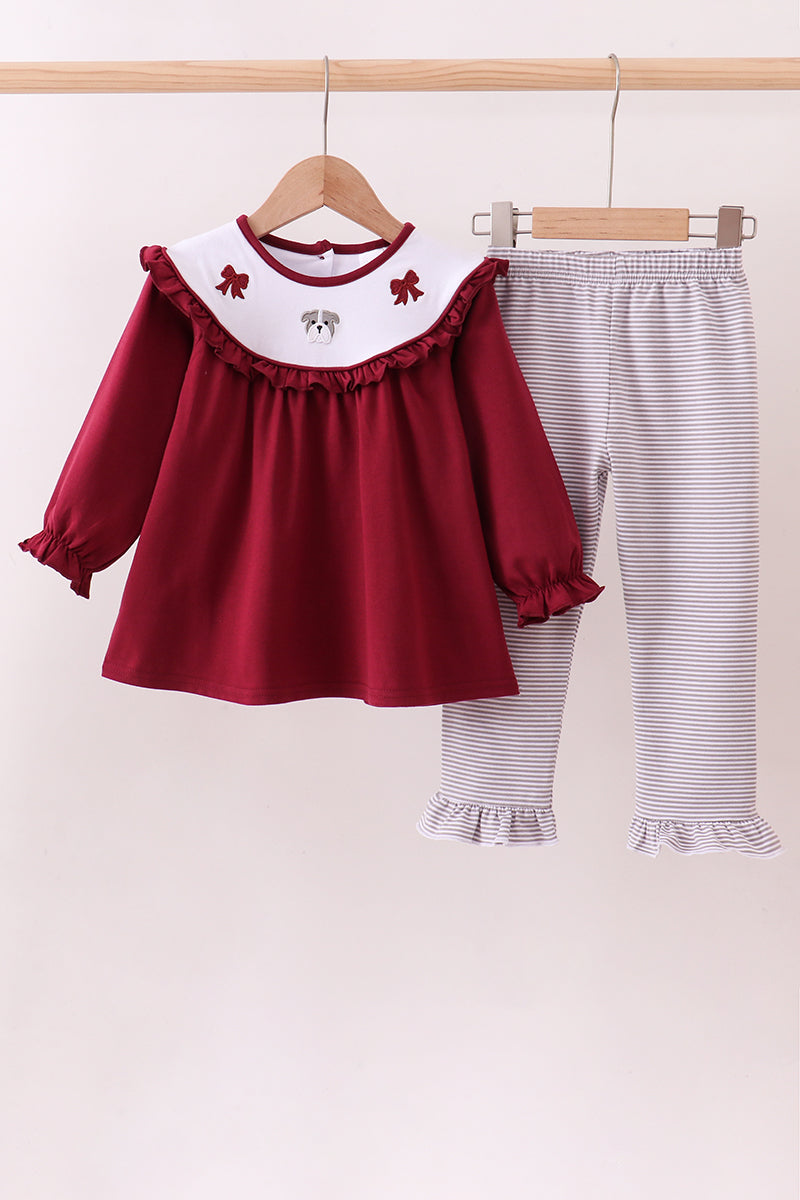 Premium GA Bulldog Embroidered Set
