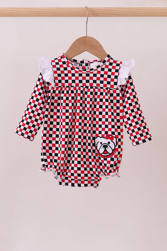 Checkered GA Bulldog Bubble