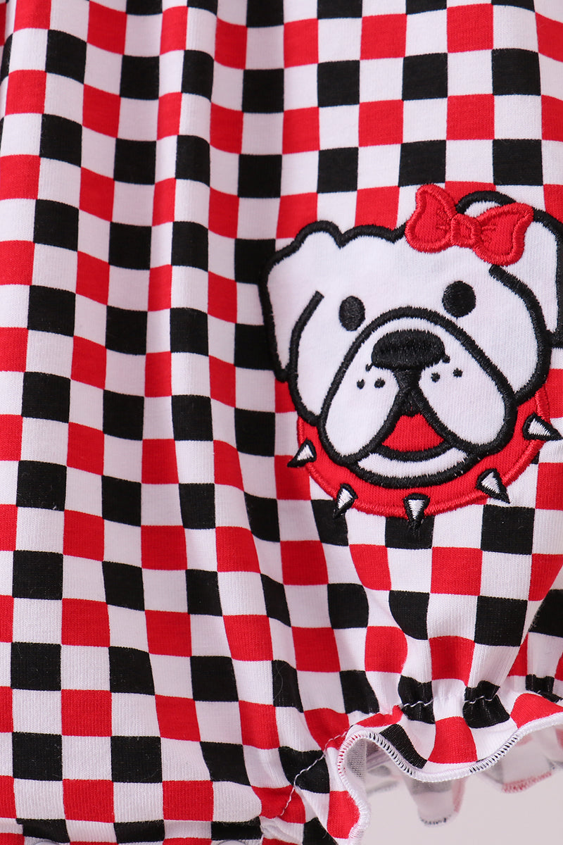 Checkered GA Bulldog Bubble