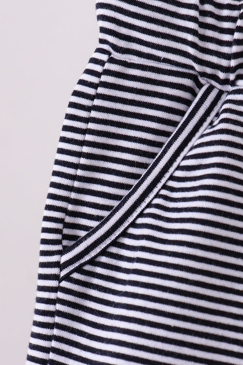 Premium Navy Striped Shorts