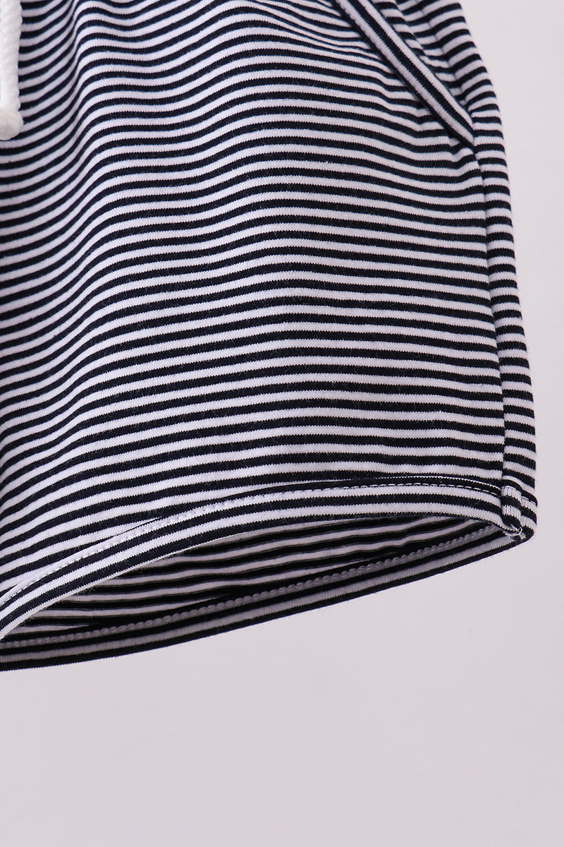 Premium Navy Striped Shorts