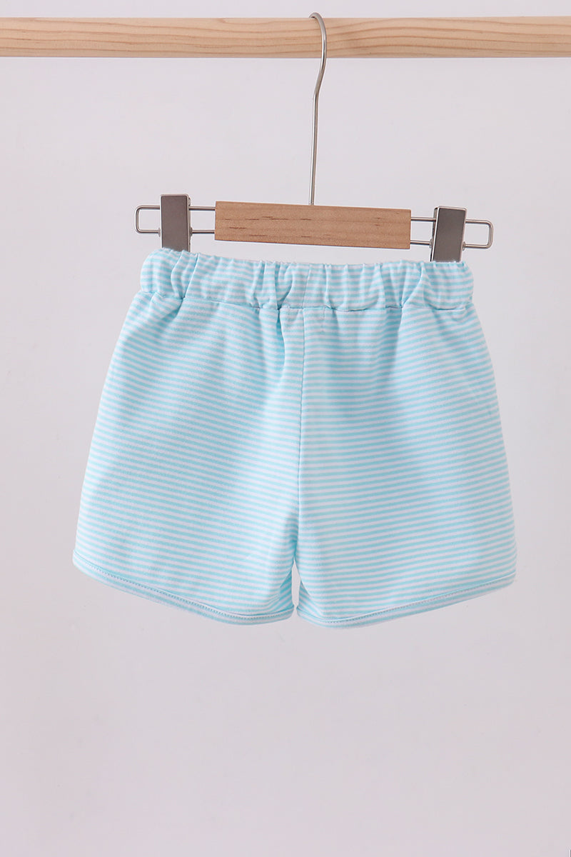 Premium Mint Striped Shorts