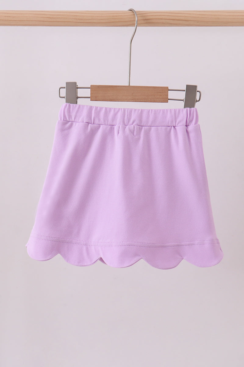 Purple Scallop Skort