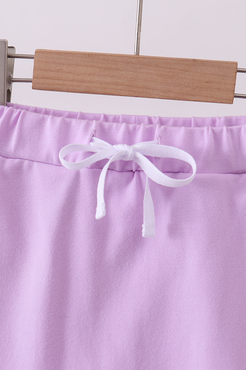 Purple Scallop Skort