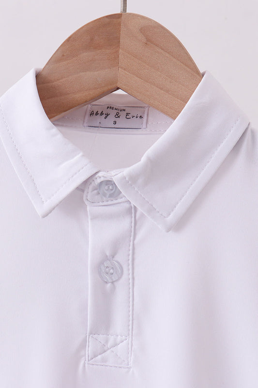 White Collared Tank