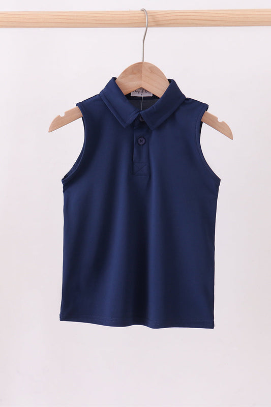 Blue Collared Tank