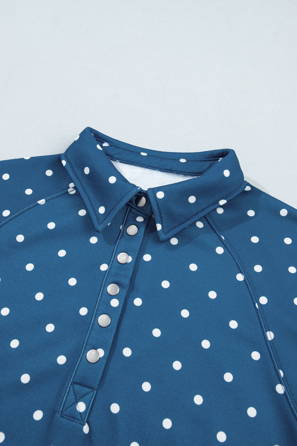 Polka Dot Casual Pullover Sweatshirt