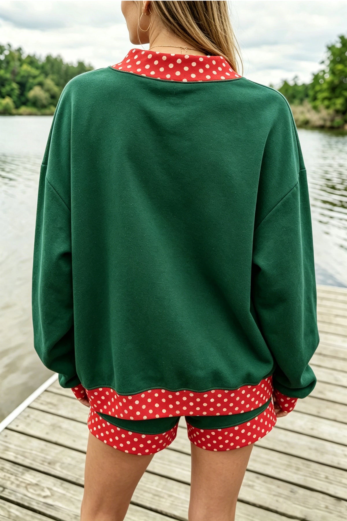 Gingham Pullover w/ Short Set