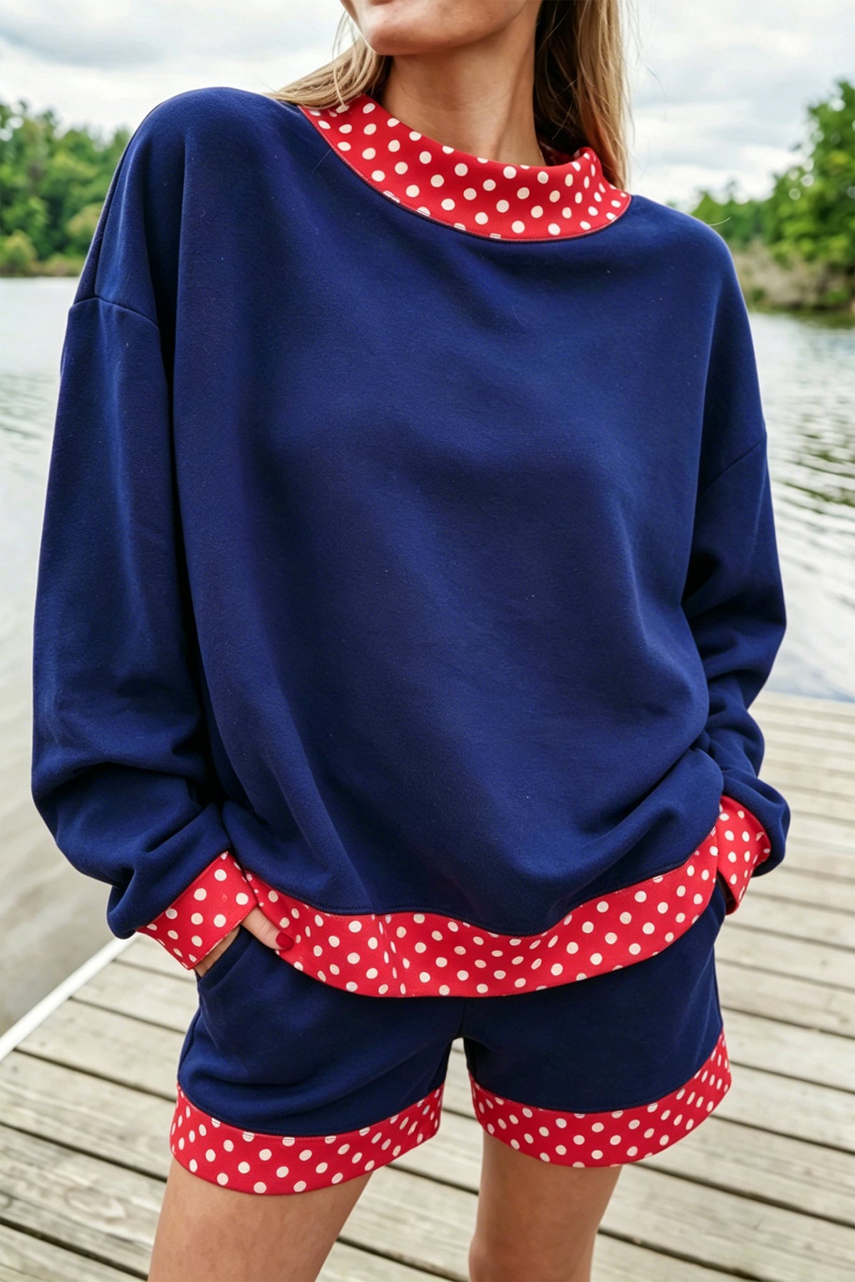 Gingham Pullover w/ Short Set