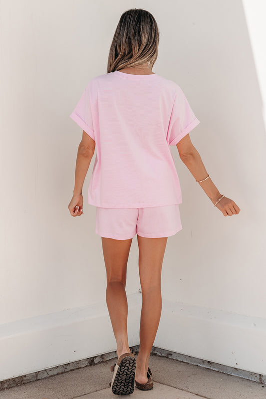 Oversized Tee and Shorts Set