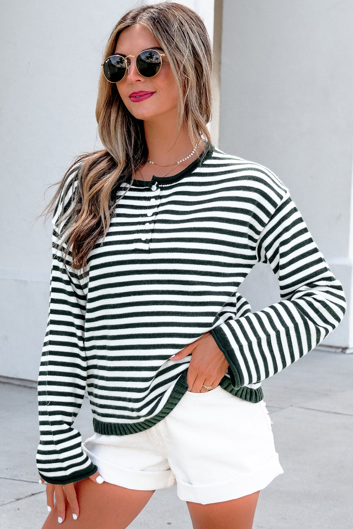 Striped Long Sleeve Sweater
