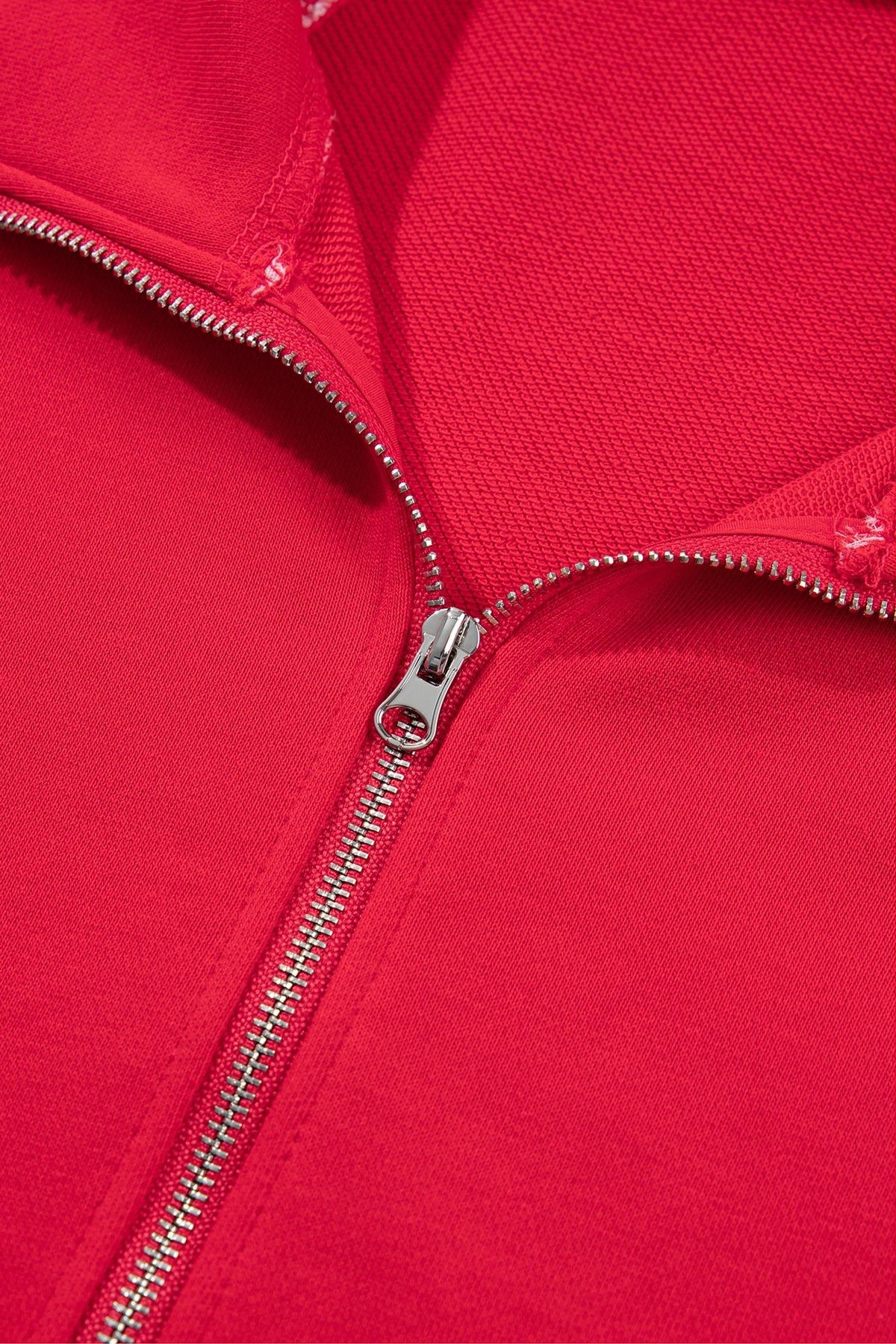 Plaid Pocket Quarter Zip Sweatshirt