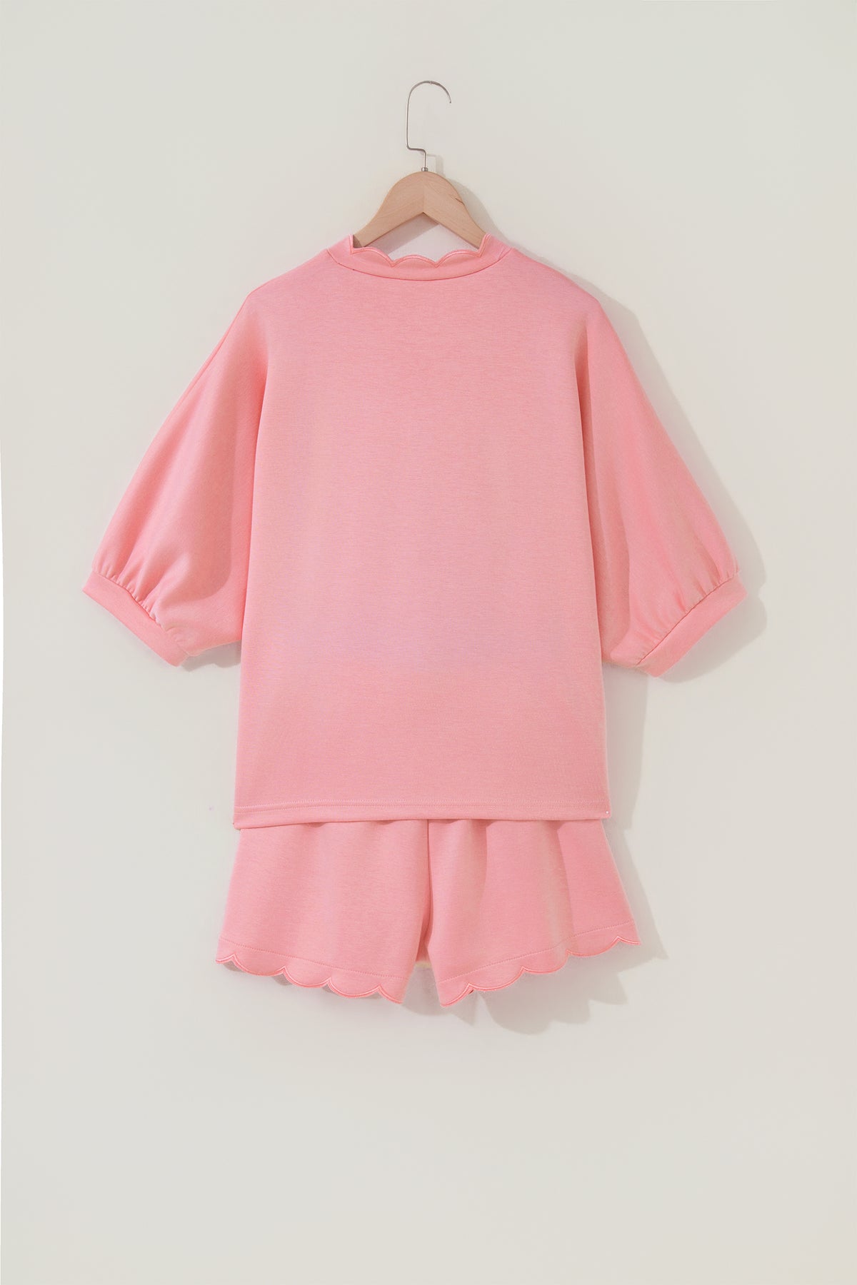 Scalloped Top w/ Short Set