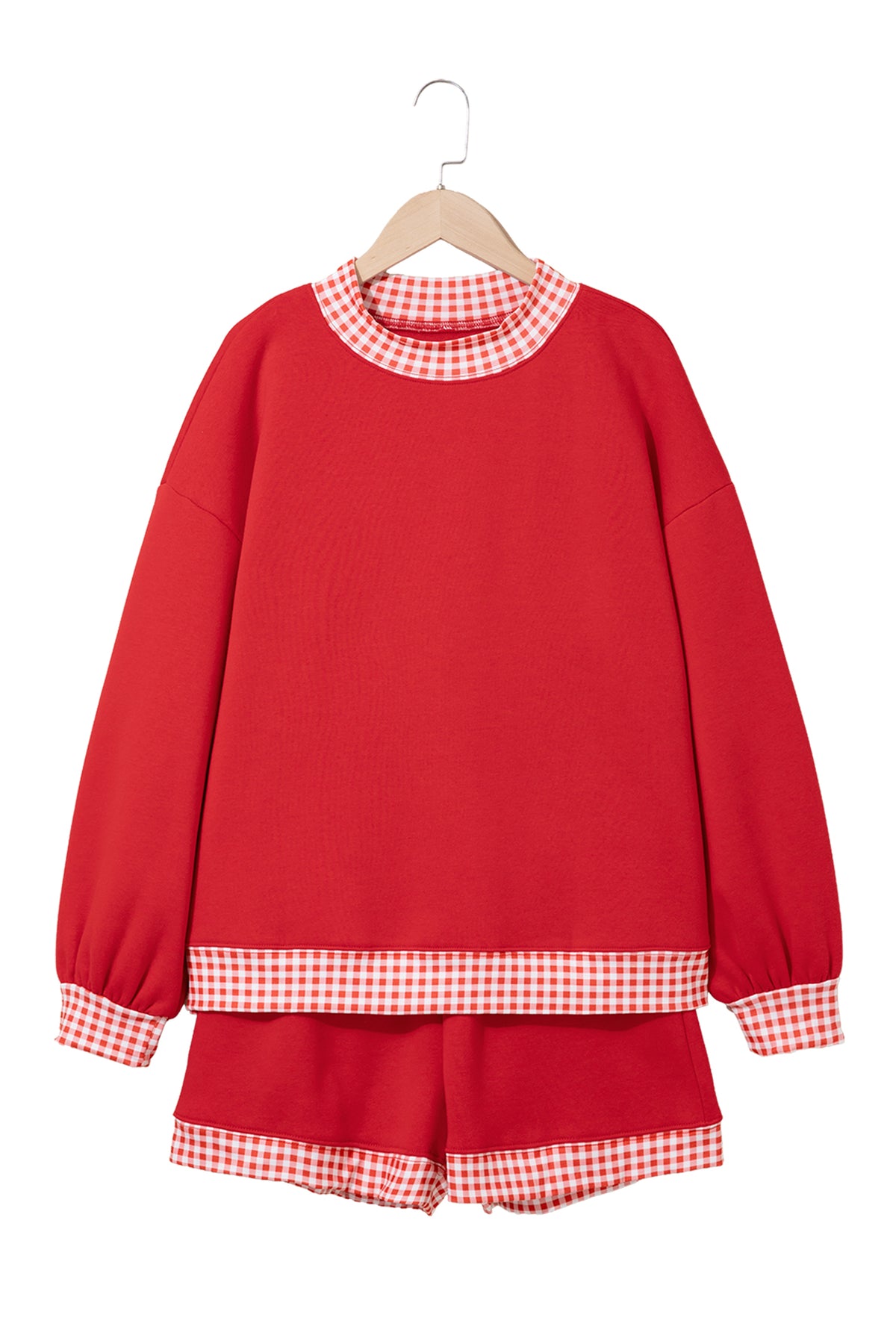 Gingham Pullover w/ Short Set