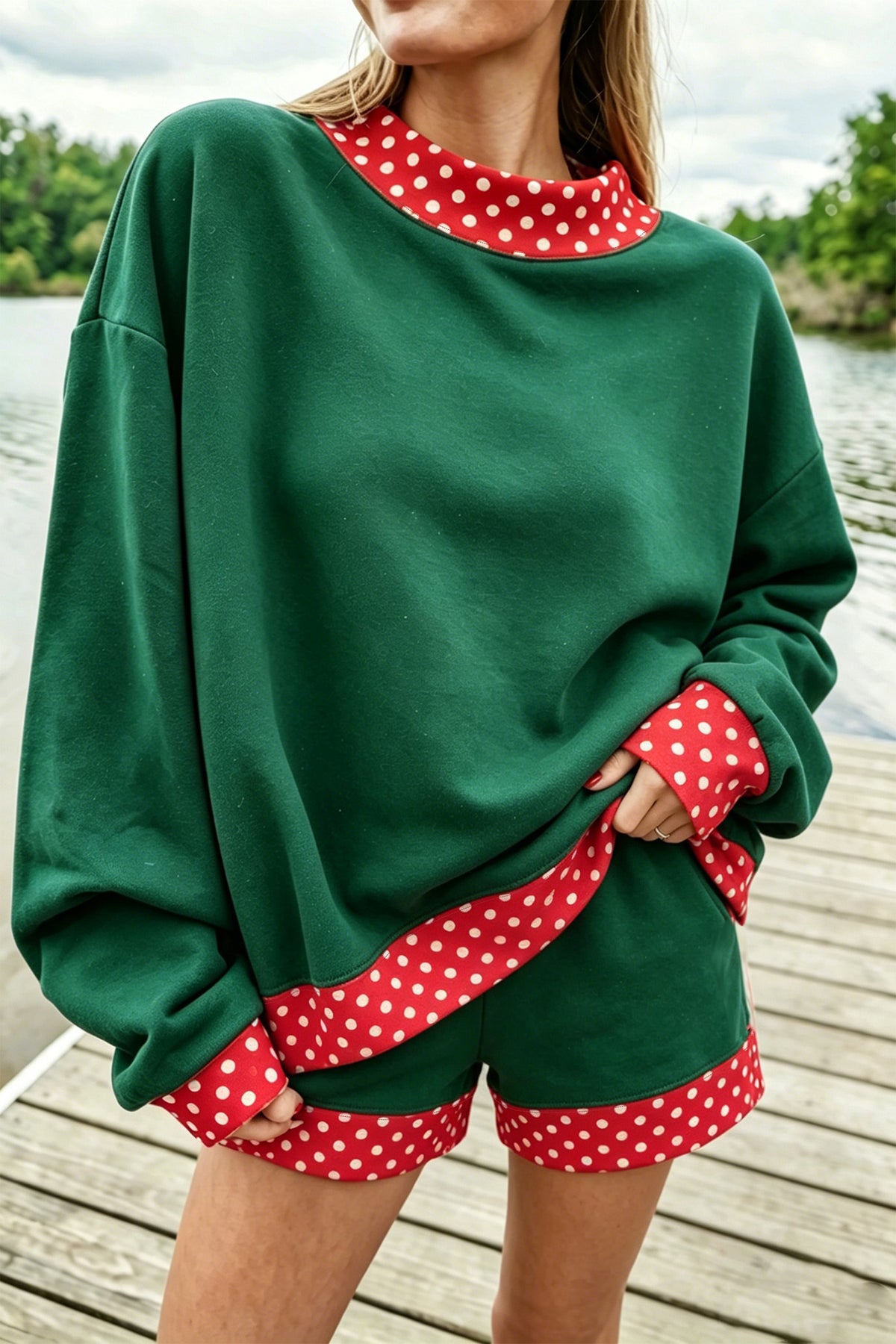 Gingham Pullover w/ Short Set