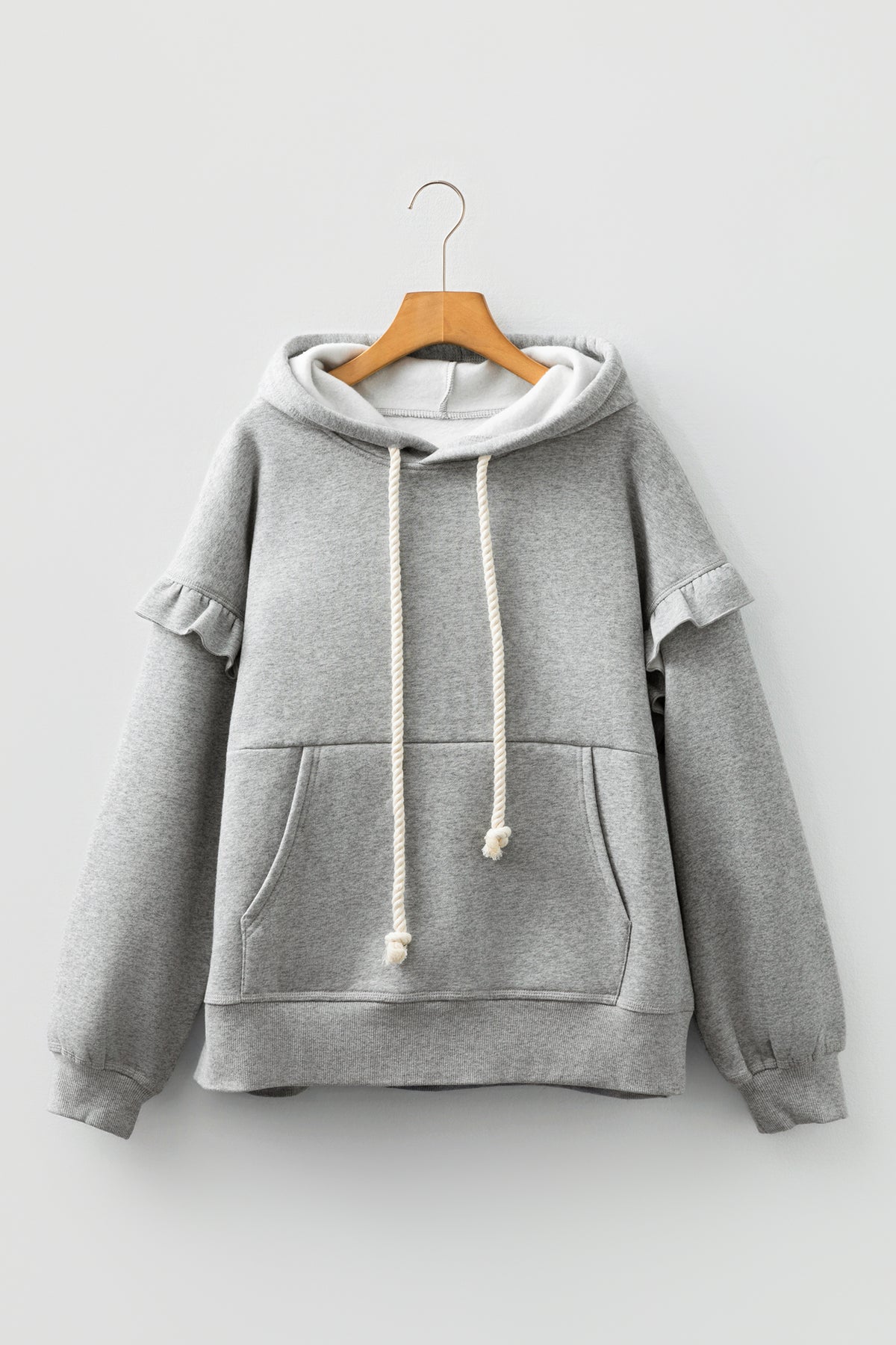 Ruffle Baggy Hoodie