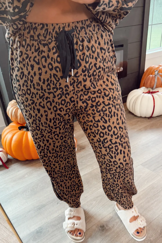 Leopard Long Sleeve T2pc Set