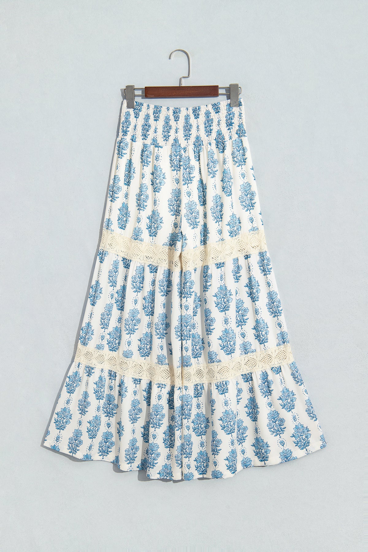 Floral Lace Wide Leg Pants