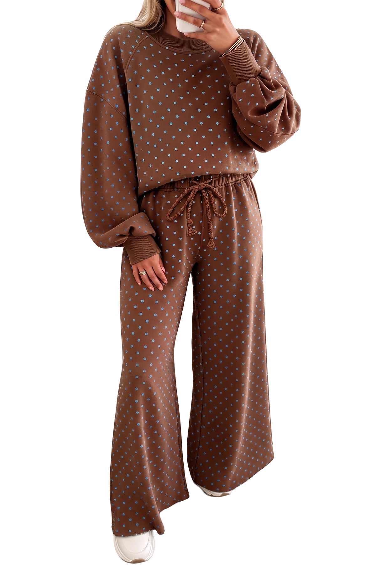 Polka Dot Long Sleeve 2pc Set