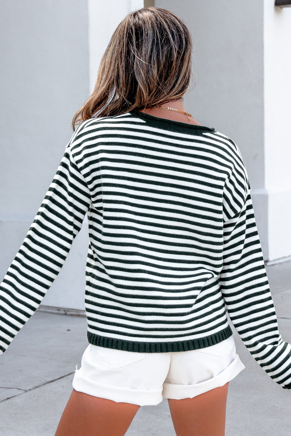 Striped Long Sleeve Sweater