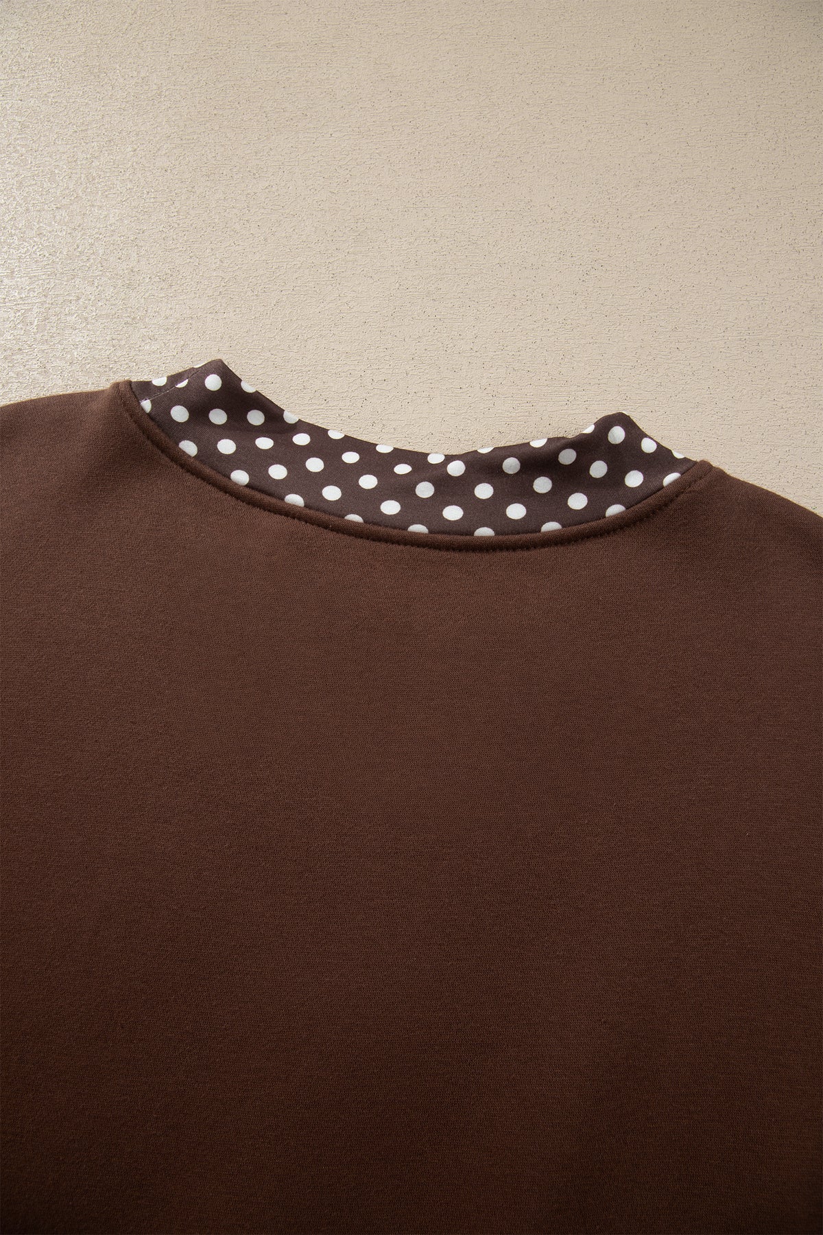 Polka Dot Oversized Sweatshirt